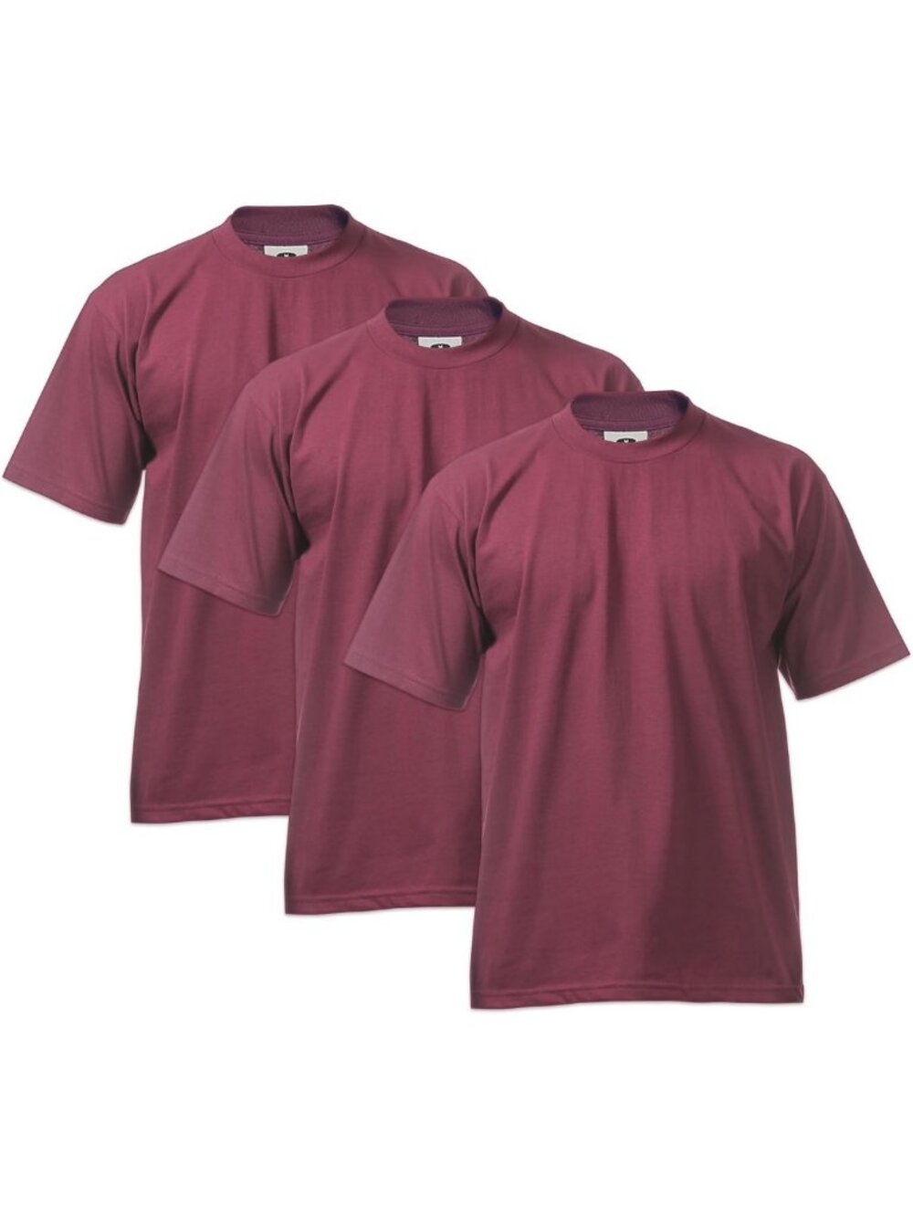Heavyweight Cotton Short Sleeve Crew Neck T-Shirt - 3-Pack for Men, Casual Wear